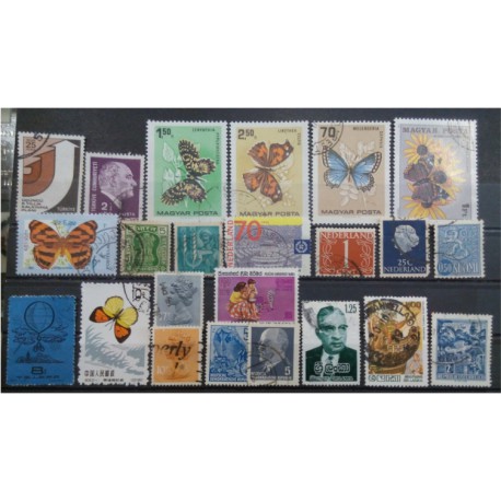 Lote de sellos de varios paises (23 uds)