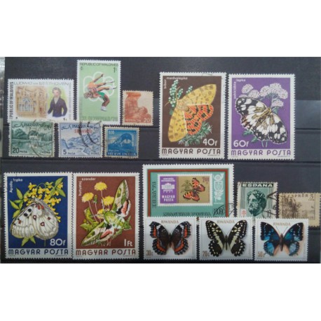 Lote de sellos de varios paises (16 uds)