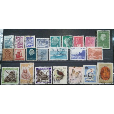 Lote de sellos de varios paises (23 uds)