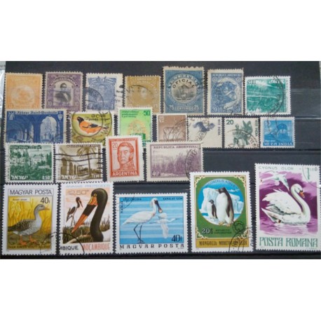 Lote de sellos de varios paises (23 uds)