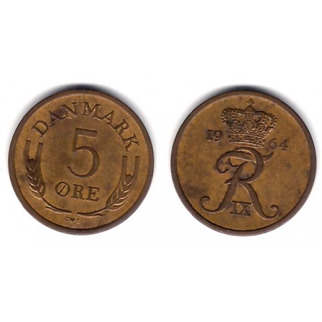 (848.1) Dinamarca. 1964. 5 Ore (MBC)
