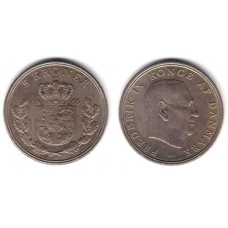 (853.1) Dinamarca. 1965. 5 Kroner (MBC)