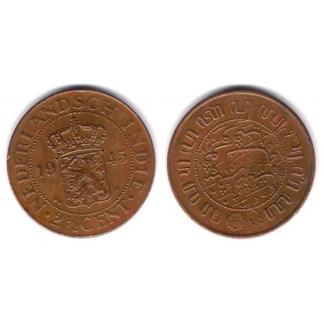 (316) Indias Holandesas. 1945. 2 ½ Cents (MBC+)