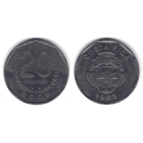 (216.1) Costa Rica. 1983. 20 Colones (MBC)