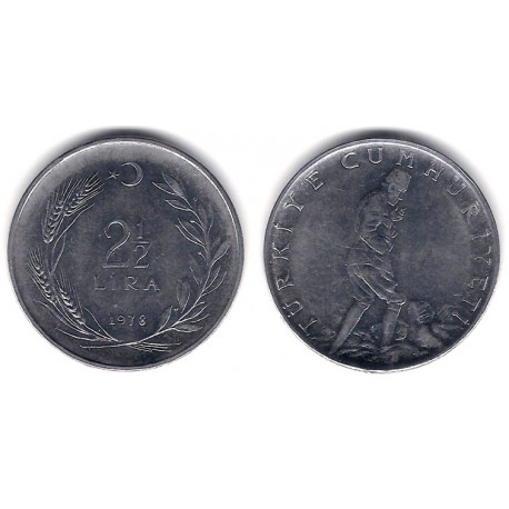 (893.2) Turquia. 1978. 2 ½ Lira (EBC+)