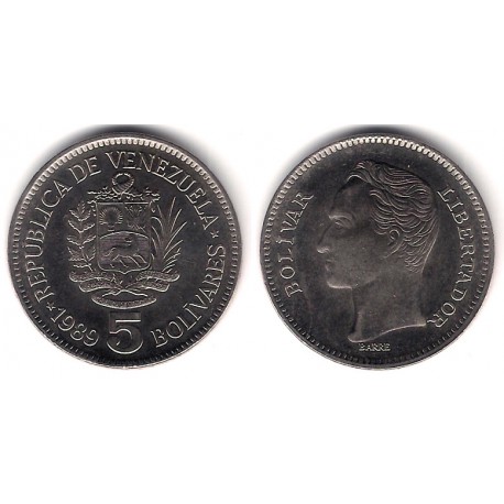 (Y53a.2) Venezuela. 1989. 5 Bolivares (EBC+)