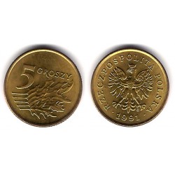 (Y278) Polonia. 1991. 5 Groszy (SC)