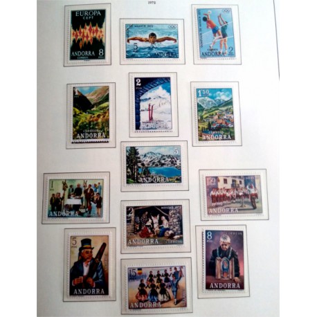 (62 a 74) Andorra. 1972. Serie Completa (Nuevo)