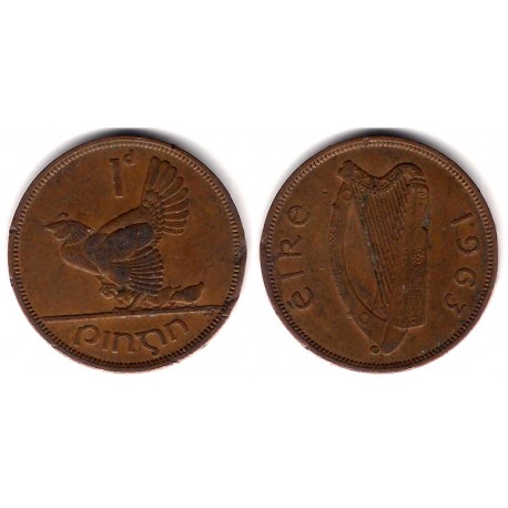 (11) Irlanda. 1963. 1 Penny (BC+)