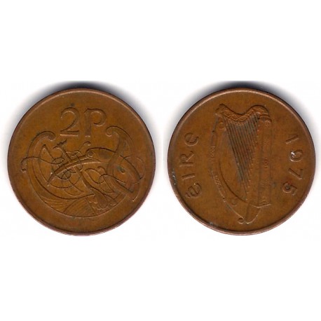 (21) Irlanda. 1975. 2 Pence (BC+)
