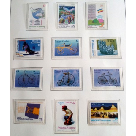 (242 a 253) Andorra. 1997-98. Serie Completa (Nuevo)