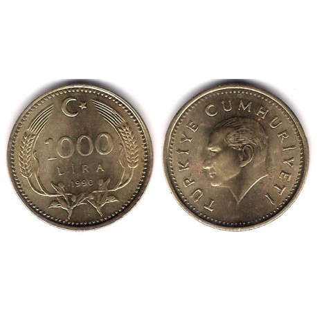 (997) Turquía. 1990. 1000 Lira (EBC)