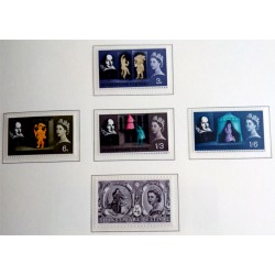 (402 a 406) Gran Bretaña. 1964. Serie Completa. Festival Shakespeare (Nuevo)