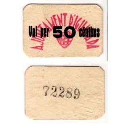 Igualada [1937] Billete de 50 Céntimos (SC)