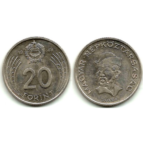 (630) Hungria. 1989. 20 Forint (MBC)