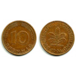 (108) Alemania. 1994(J). 10 Pfennig (MBC)