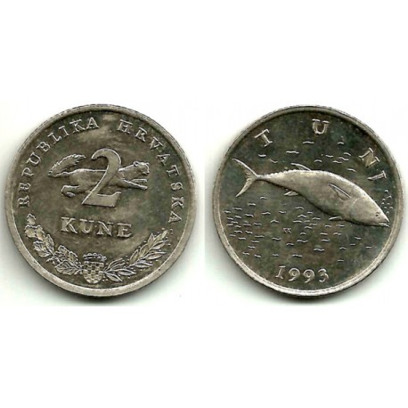 (10) Croacia. 1993. 2 Kune (MBC)