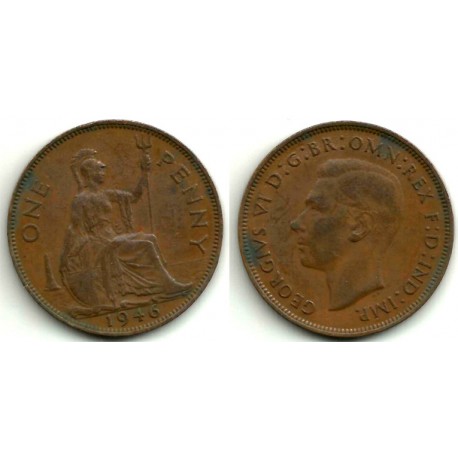 (845) Gran Bretaña. 1946. 1 Penny (MBC)