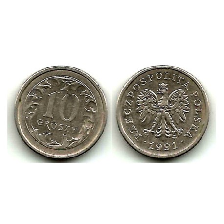 (Y279) Polonia. 1991. 10 Groszy (MBC)