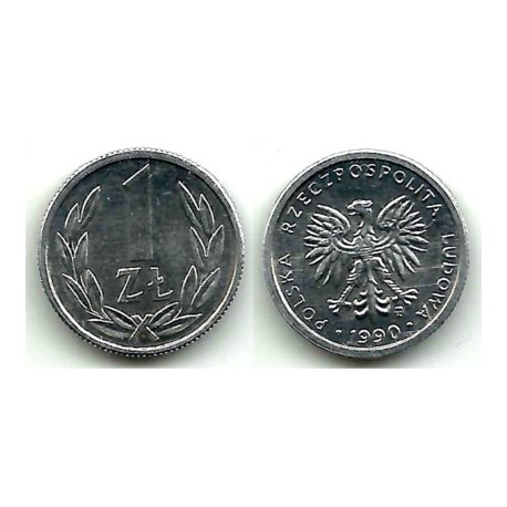 (Y49.3) Polonia. 1990. 1 Zloty (EBC+)