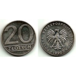 (Y153.2) Polonia. 1990. 20 Zlotych (EBC)