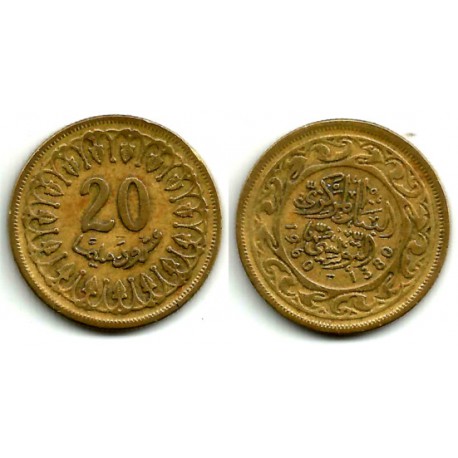 (307) República Tunecina. 1960. 20 Millim (MBC)