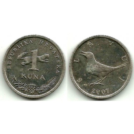 (9.1) Croacia. 2007. 1 Kuna (MBC-)
