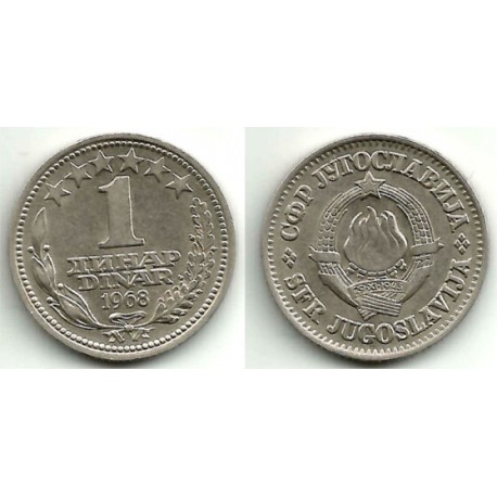 (48) Yugoslavia. 1968. 1 Dinar (EBC)