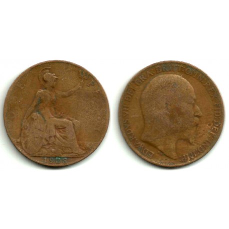 (794.2) Gran Bretaña. 1908. 1 Penny (BC)