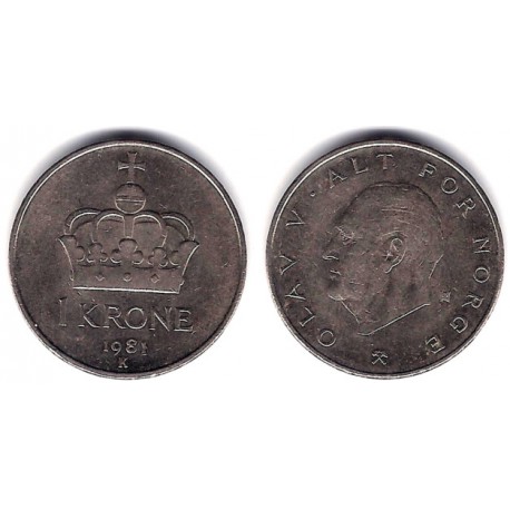 (419) Noruega. 1981. 1 Krone (MBC)