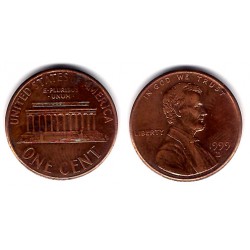 (201) Estados Unidos de América. 1999(D). 1 Cent (BC-)