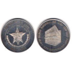 (37) Cuba. 1975. 10 Pesos (SC-) (Plata)