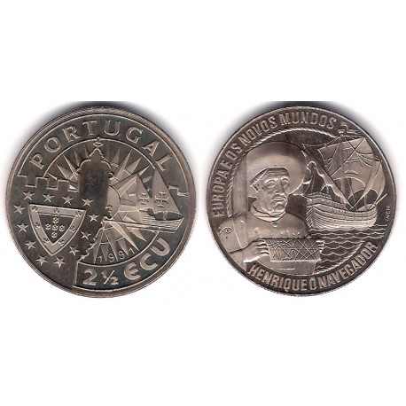 Portugal. 1991. 2 ½ Ecu (SC)