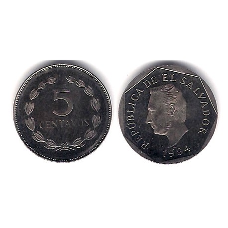 (154.6) El Salvador. 1994. 5 Centavos (SC)