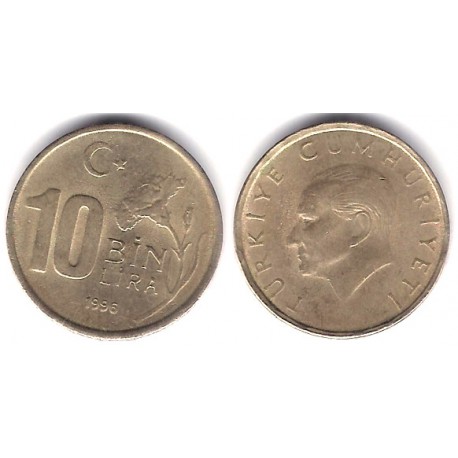 (1027.1) Turquía. 1996. 10 Bin Lira (MBC-)