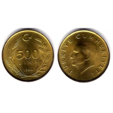 (989) Turquia. 1990. 500 Lira (SC)