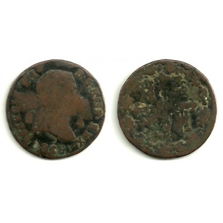 Fernando VII. 1829. 4 Maravedi (RC) Ceca de Segovia