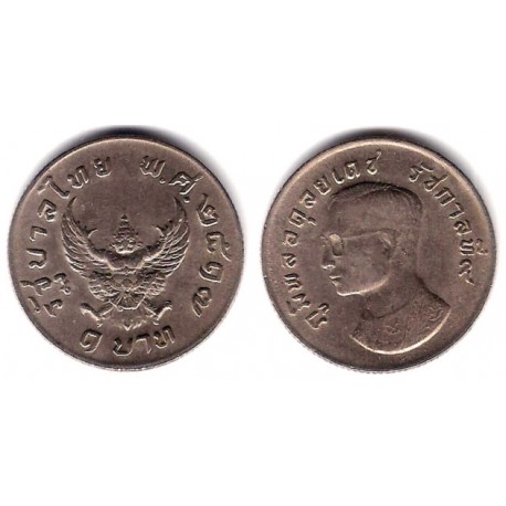 (Y100) Tailandia. 1974(2517). 1 Baht (MBC)