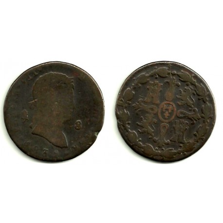 Fernando VII. 1832. 8 Maravedi (RC) Ceca de Segovia