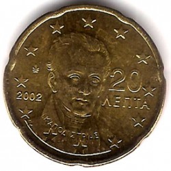 Grecia. 2002. 20 Céntimos (SC)