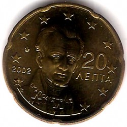 Grecia. 2002(E). 20 Céntimos (SC)