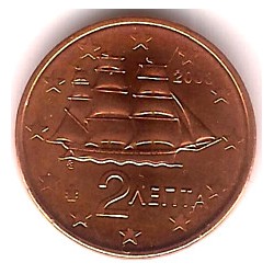 Grecia. 2003. 2 Céntimos (SC)