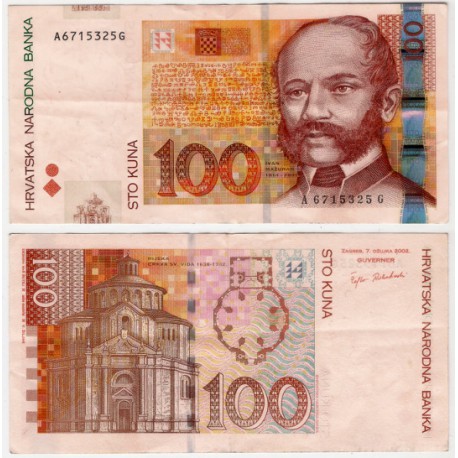 (41a) Croacia. 2002. 100 Kuna (MBC+)