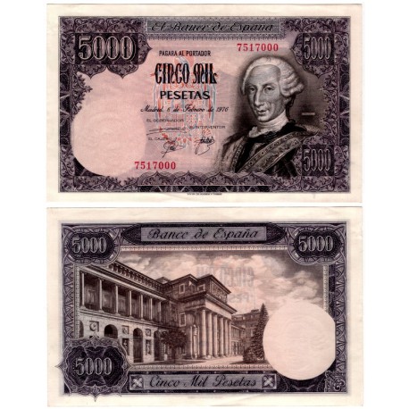 España. 1976. 5000 Pesetas (SC-) Sin Serie