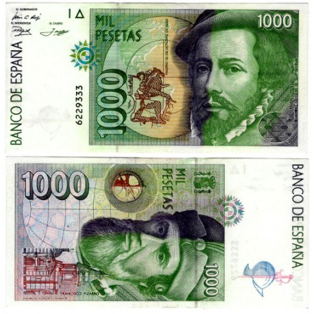 España. 1992. 1000 Pesetas (SC) Sin Serie