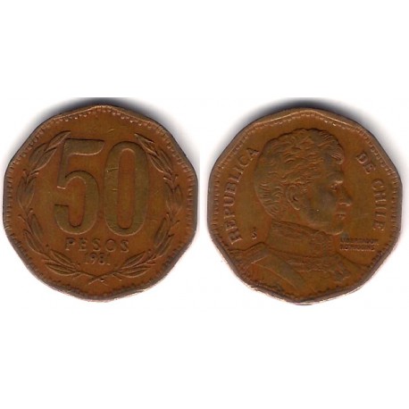 (219.1) Chile. 1981. 50 Pesos (BC+)