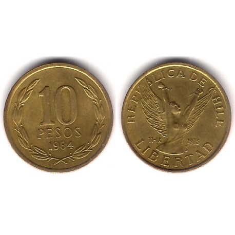 (218.1) Chile. 1984. 10 Pesos (EBC-)