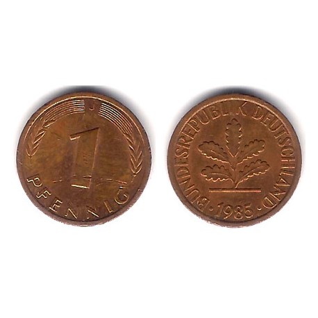 (105) Alemania. 1985(J). 1 Pfennig (MBC)