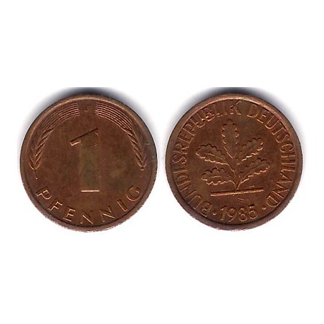 (105) Alemania. 1985(J). 1 Pfennig (MBC)