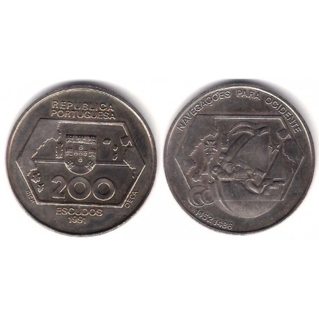 (659) Portugal. 1991. 200 Escuos (EBC+)